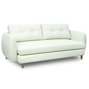 Bozo Fabric 2.5 Seater Sofa In White