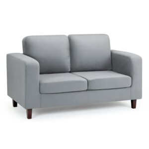 Boston Leather 2 Seater Sofa In Grey