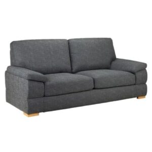Benton Fabric 3 Seater Sofa In Slate