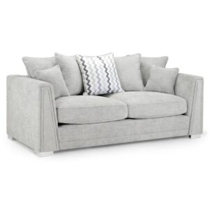 Conyers Fabric 3 Seater Sofa In Grey