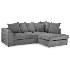Hyeres Fabric Right Hand Corner Sofa In Grey