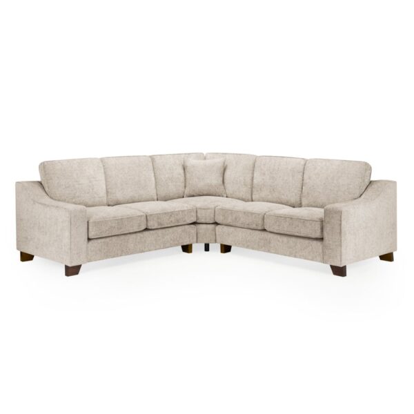 Nepean Fabric Corner Sofa In Stone