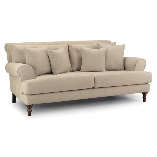 Summerfield Fabric 3 Seater Sofa In Beige
