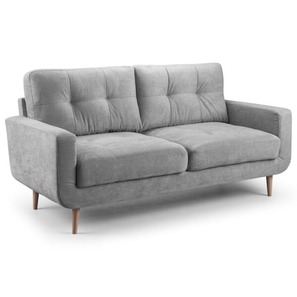 Avenel Fabric 3 Seater Sofa In Grey