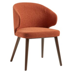 Stoughton Fabric Armchair In Terracotta