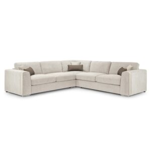 Newnan Fabric Corner Sofa In Beige