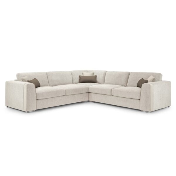 Newnan Fabric Corner Sofa In Beige