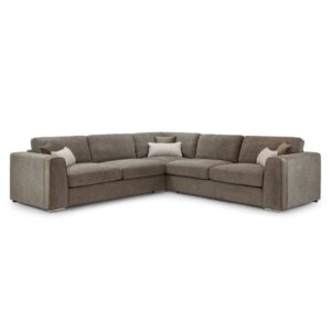 Newnan Fabric Corner Sofa In Mocha