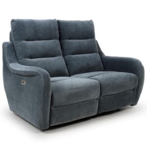 Arcata Fabric Electric Recliner 2 Seater Sofa In Dusk