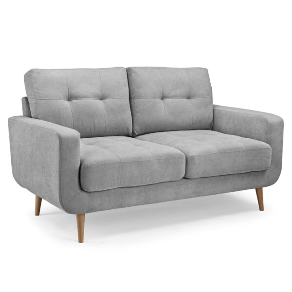 Avenel Fabric 2 Seater Sofa In Grey