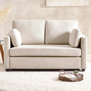 Opelika Fabric 2 Seater Sofa – Beige