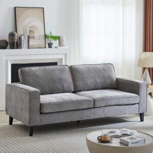 Soho Fabric 3 Seater Sofa In Grey