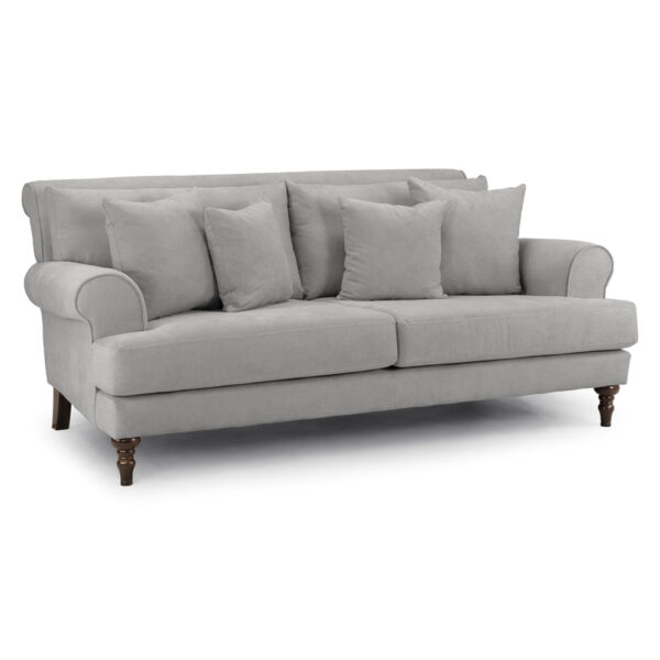 Summerfield Fabric 3 Seater Sofa In Grey