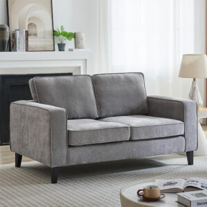 Soho Fabric 2 Seater Sofa In Grey