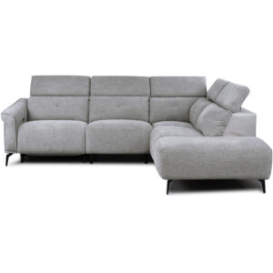 Thorndale Fabric Electric Recliner Corner Sofa Suite – Dark Grey